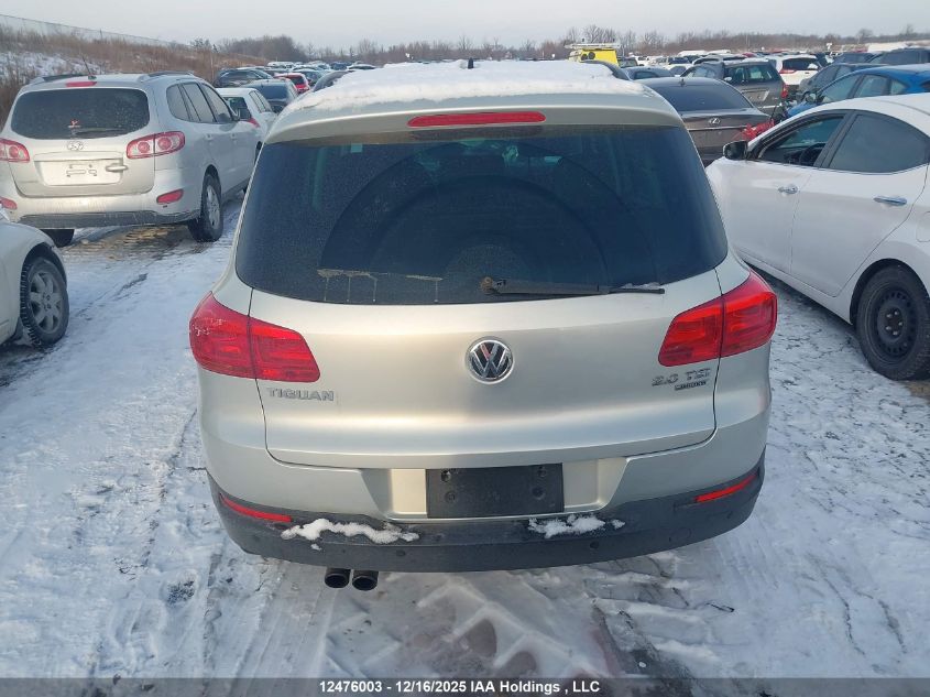 2014 Volkswagen Tiguan Comfortline/Highline/Trendline VIN: WVGJV3AX8EW517663 Lot: 12476003