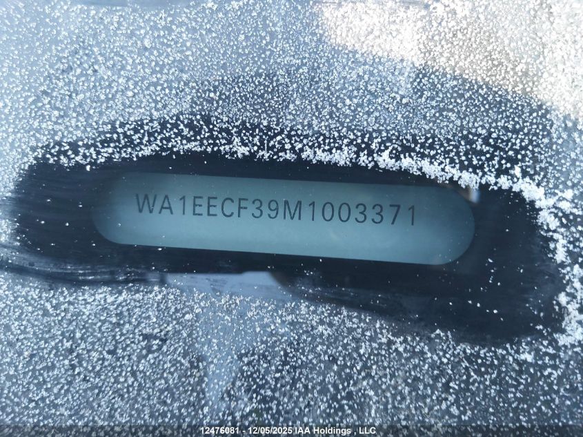 2021 Audi Q3 45 Progressiv VIN: WA1EECF39M1003371 Lot: 12476081