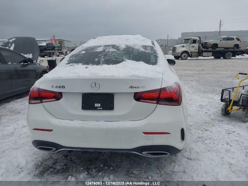 2019 Mercedes-Benz A 220 4Matic VIN: WDD3G4FBXKW001140 Lot: 12476083