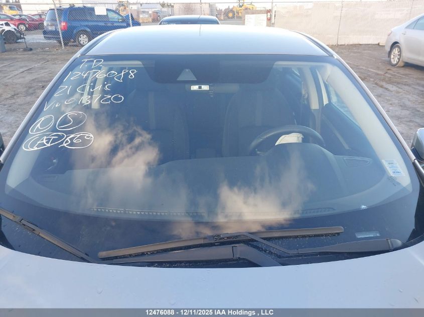 2021 Honda Civic Lx VIN: 2HGFC2F55MH013720 Lot: 12476088