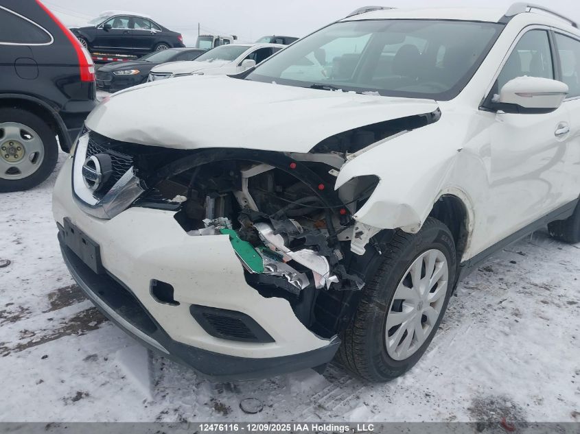 2015 Nissan Rogue S/Sl/Sv VIN: 5N1AT2MV7FC844066 Lot: 12476116