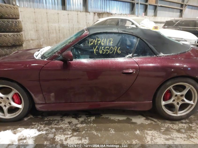 2001 Porsche 911 Carrera 2 Cabriolet VIN: WP0CA29961S655096 Lot: 12476117