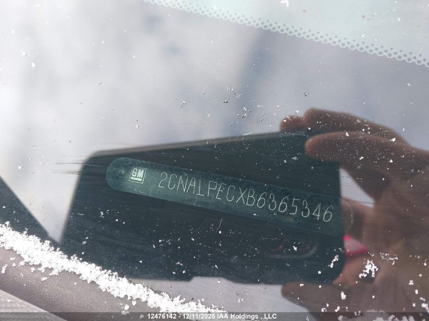 2011 Chevrolet Equinox VIN: 2CNALPECXB6365346 Lot: 12476142