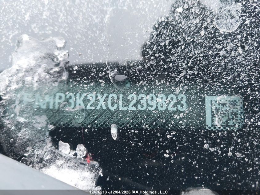 2012 Ford Focus VIN: 1FAHP3K2XCL239823 Lot: 12476213