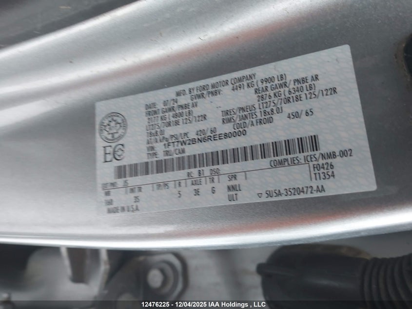 1FT7W2BN6REE80000 2024 FORD F250 photo no. 18