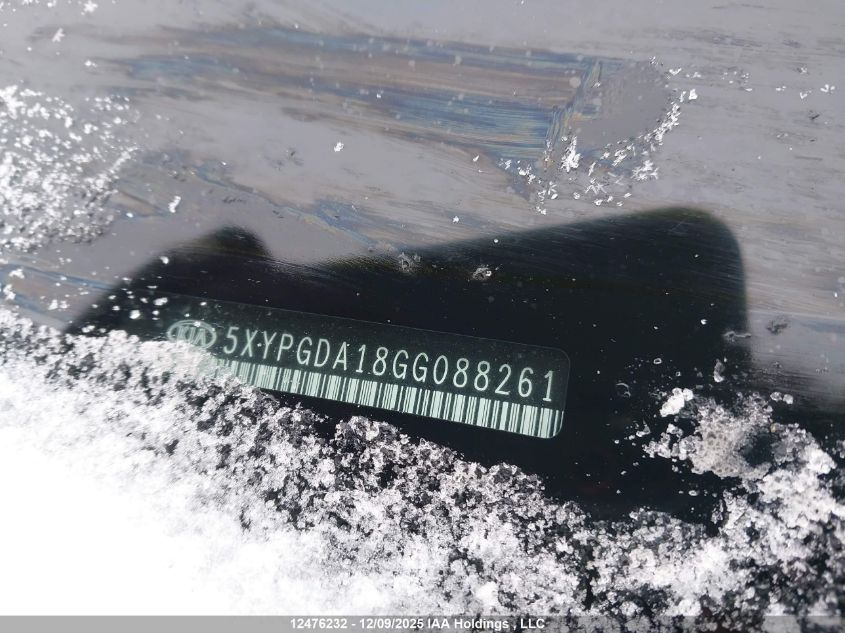 2016 Kia Sorento 2.0L Ex/2.0L Lx+ VIN: 5XYPGDA18GG088261 Lot: 12476232