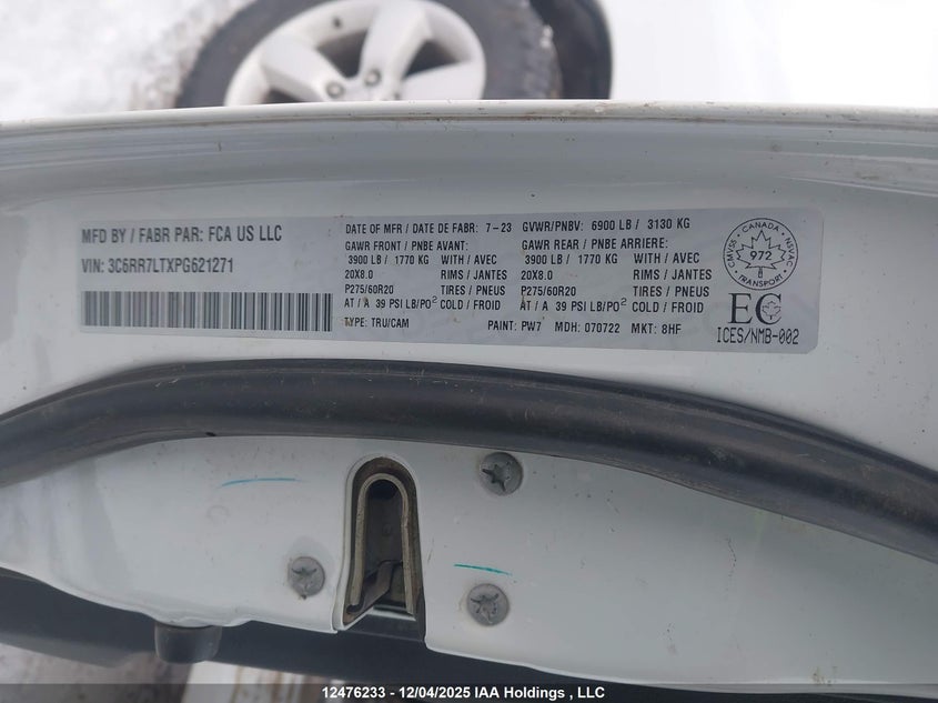 3C6RR7LTXPG621271 2023 RAM 1500 photo no. 18