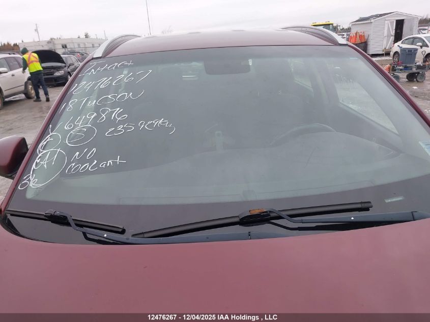 2018 Hyundai Tucson Premium 2.0L VIN: KM8J3CA43JU649876 Lot: 12476267