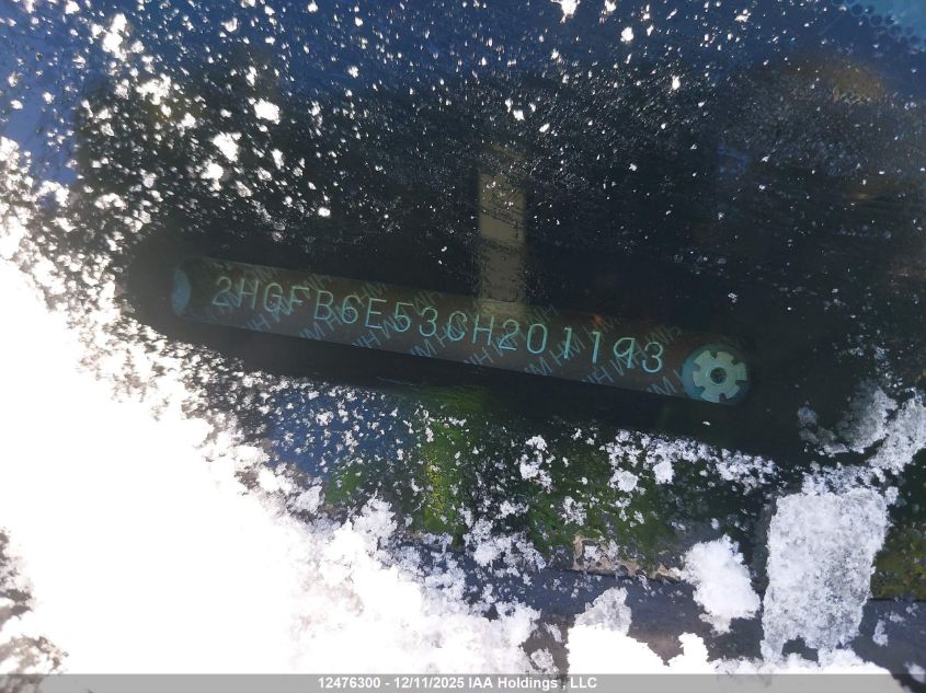 2012 Honda Civic VIN: 2HGFB6E53CH201193 Lot: 12476300