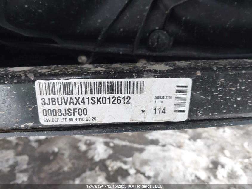 3JBUVAX41SK012612 2025 CAN-AM/ BRP TRAXTER photo no. 9