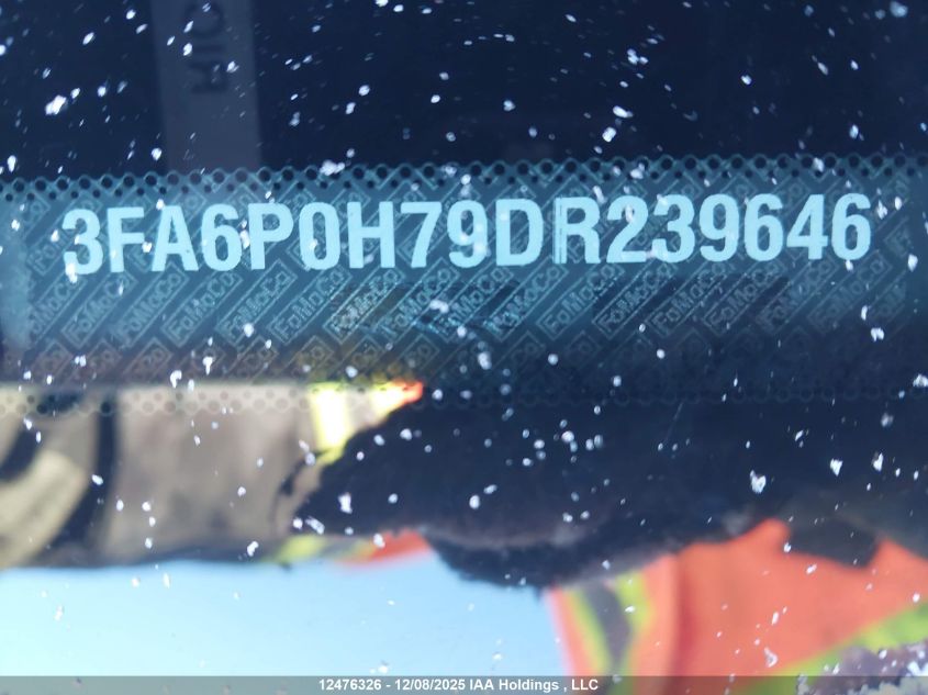 2013 Ford Fusion VIN: 3FA6P0H79DR239646 Lot: 12476326
