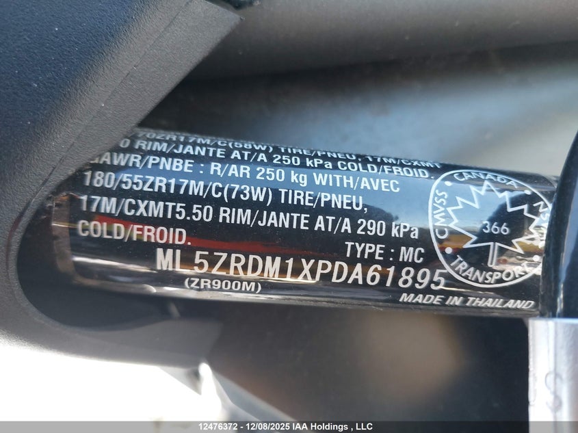 ML5ZRDM1XPDA61895 2023 KAWASAKI ZR photo no. 14