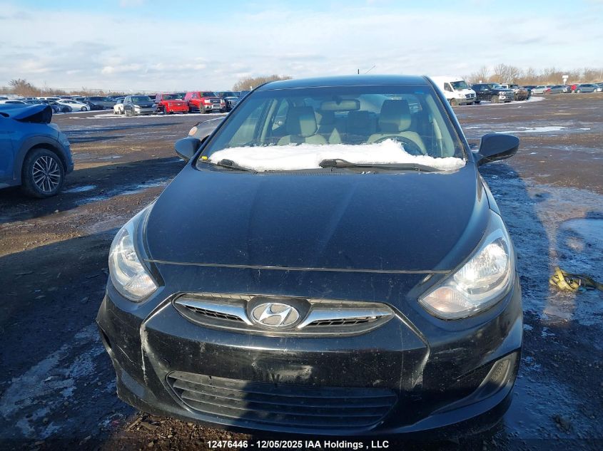 2013 Hyundai Accent Gl VIN: KMHCT4AE0DU303487 Lot: 12476446