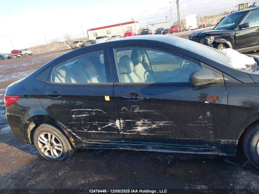 2013 Hyundai Accent Gl VIN: KMHCT4AE0DU303487 Lot: 12476446