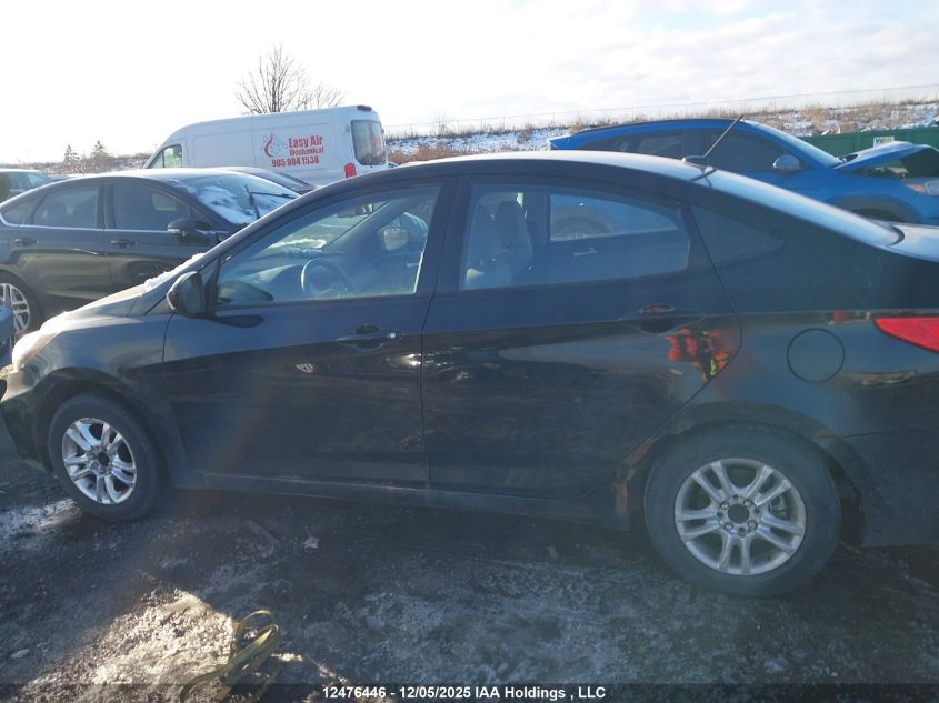 2013 Hyundai Accent Gl VIN: KMHCT4AE0DU303487 Lot: 12476446