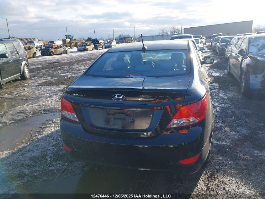 2013 Hyundai Accent Gl VIN: KMHCT4AE0DU303487 Lot: 12476446