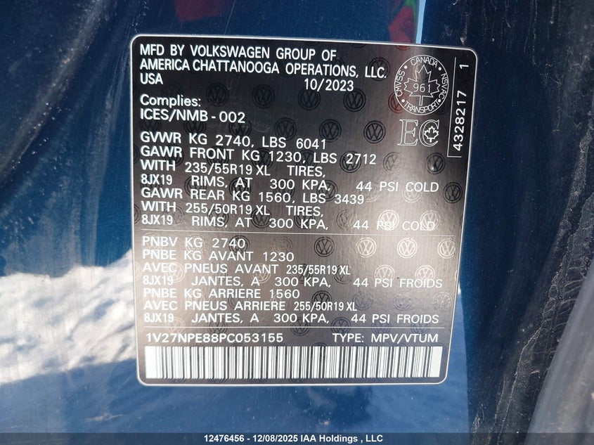 1V27NPE88PC053155 2023 VOLKSWAGEN ID.4 photo no. 19