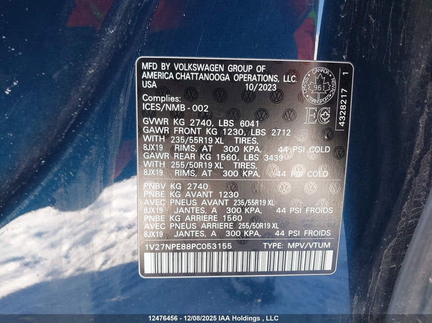 1V27NPE88PC053155 2023 VOLKSWAGEN ID.4 photo no. 9