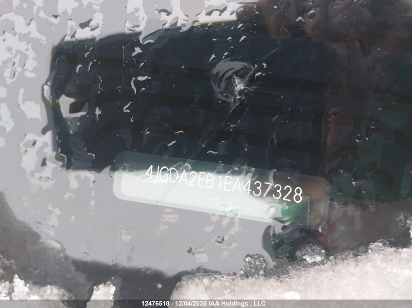 2014 Mercedes-Benz Ml 350 VIN: 4JGDA2EB1EA437328 Lot: 12476518