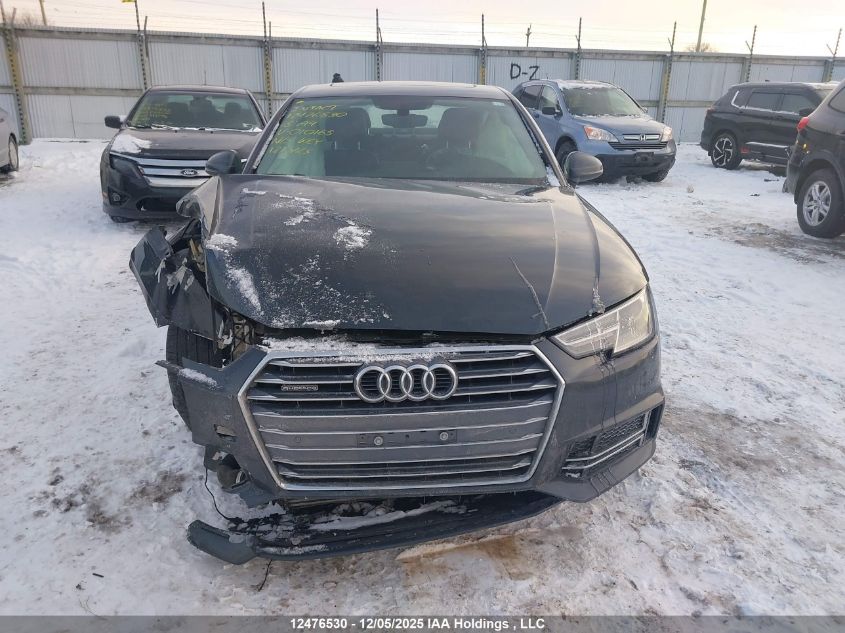 2018 Audi A4 VIN: WAUANAF44JN010165 Lot: 12476530