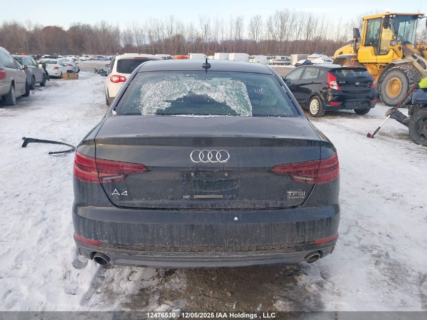 2018 Audi A4 VIN: WAUANAF44JN010165 Lot: 12476530
