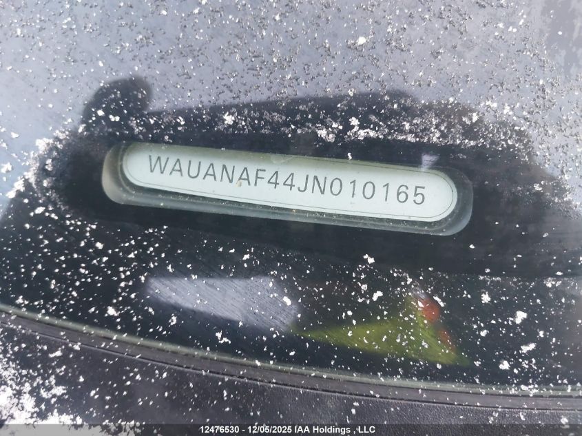2018 Audi A4 VIN: WAUANAF44JN010165 Lot: 12476530