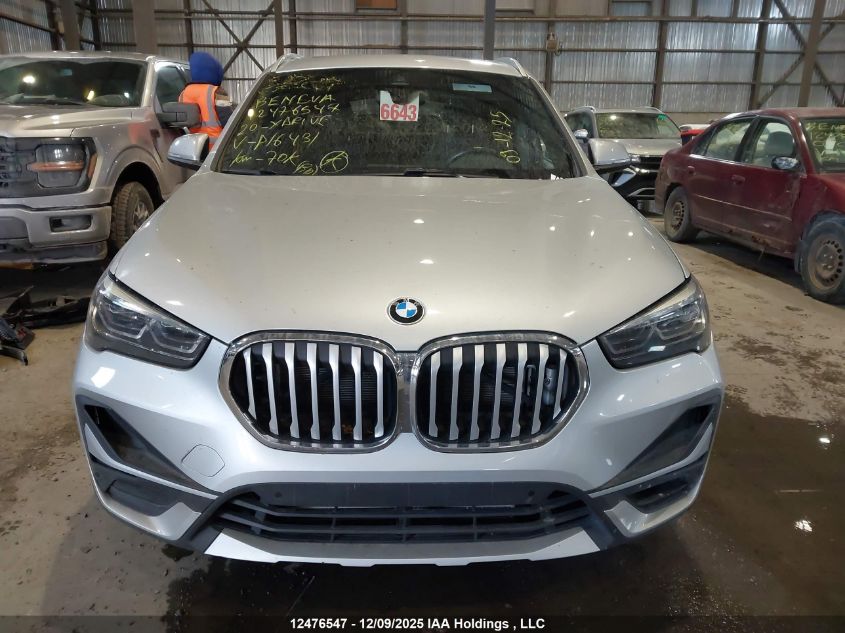 2020 BMW X1 xDrive28I VIN: WBXJG9C08L5P16431 Lot: 12476547