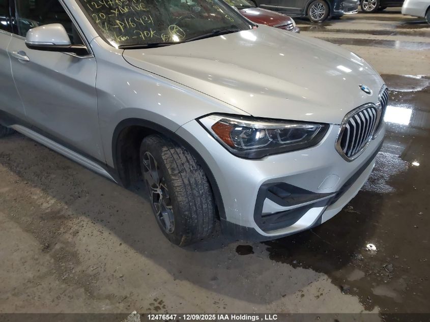 2020 BMW X1 xDrive28I VIN: WBXJG9C08L5P16431 Lot: 12476547
