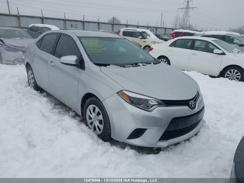 2014 Toyota Corolla L/Le/Le Pls/Prm/S/S Pls VIN: 2T1BURHE8EC037814 Lot: 12476566