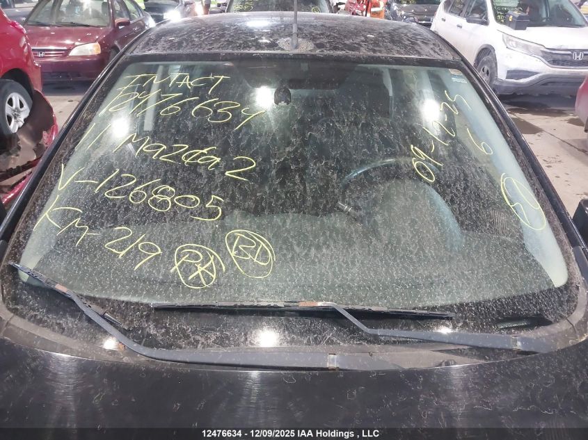 2011 Mazda Mazda2 VIN: JM1DE1HY4B0126805 Lot: 12476634