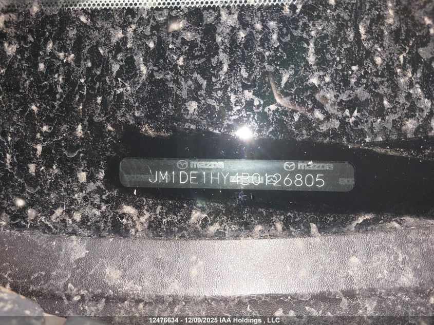 2011 Mazda Mazda2 VIN: JM1DE1HY4B0126805 Lot: 12476634