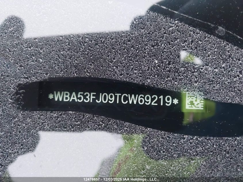 2026 BMW 530I xDrive VIN: WBA53FJ09TCW69219 Lot: 12476657