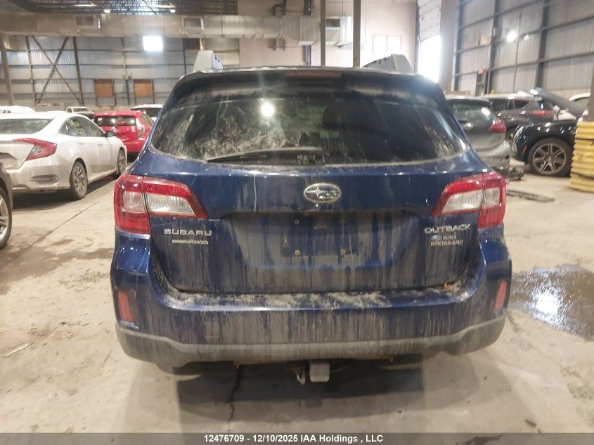 2016 Subaru Outback 2.5I Premium VIN: 4S4BSCGC7G3340934 Lot: 12476709