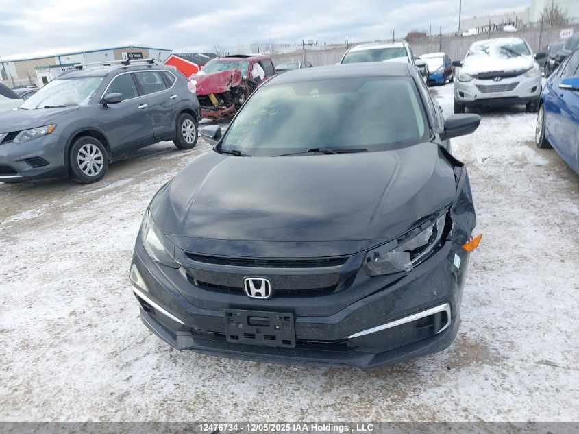 2019 Honda Civic Lx VIN: 2HGFC2F54KH009512 Lot: 12476734
