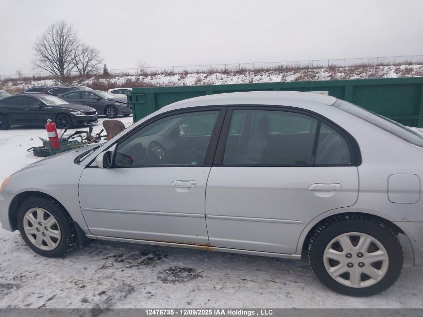 2003 Honda Civic Lx VIN: 2HGES16693H923287 Lot: 12476735