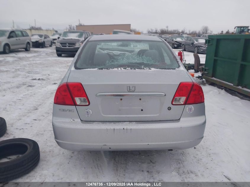 2003 Honda Civic Lx VIN: 2HGES16693H923287 Lot: 12476735