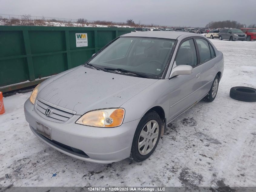2003 Honda Civic Lx VIN: 2HGES16693H923287 Lot: 12476735