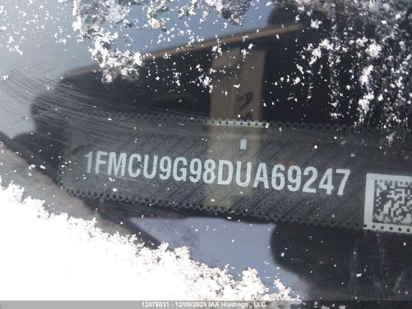 2013 Ford Escape Se VIN: 1FMCU9G98DUA69247 Lot: 12476831