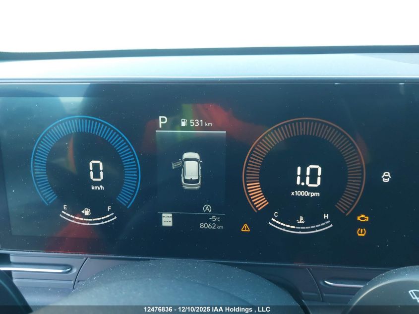 2025 Hyundai Kona Essential Awd VIN: KM8HACAB6SU317340 Lot: 12476836