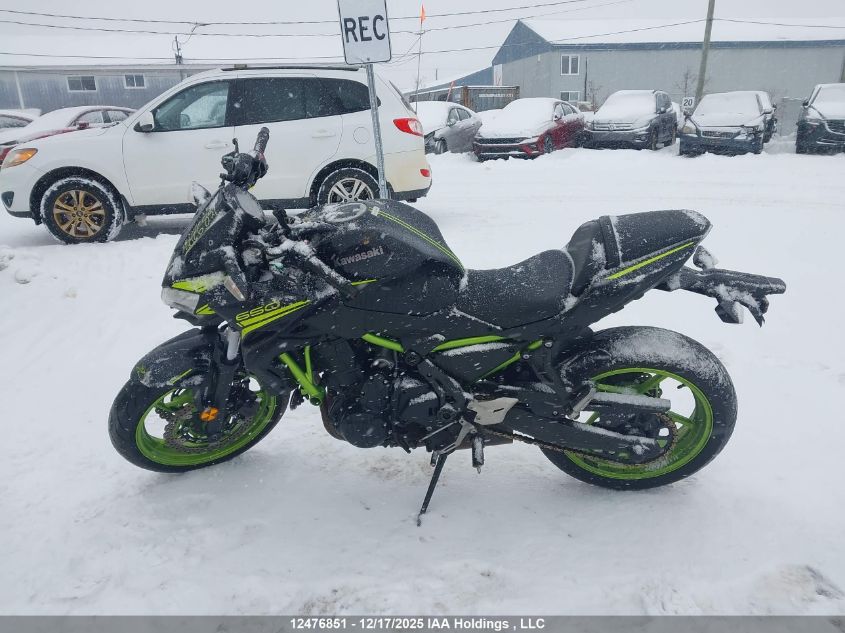 2021 Kawasaki Z650 Abs VIN: ML5EREK18MDA36352 Lot: 12476851