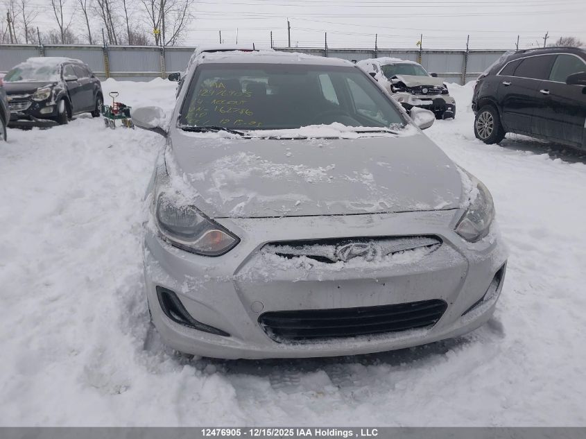 2014 Hyundai Accent Gls/Gs VIN: KMHCT5AE6EU162786 Lot: 12476905