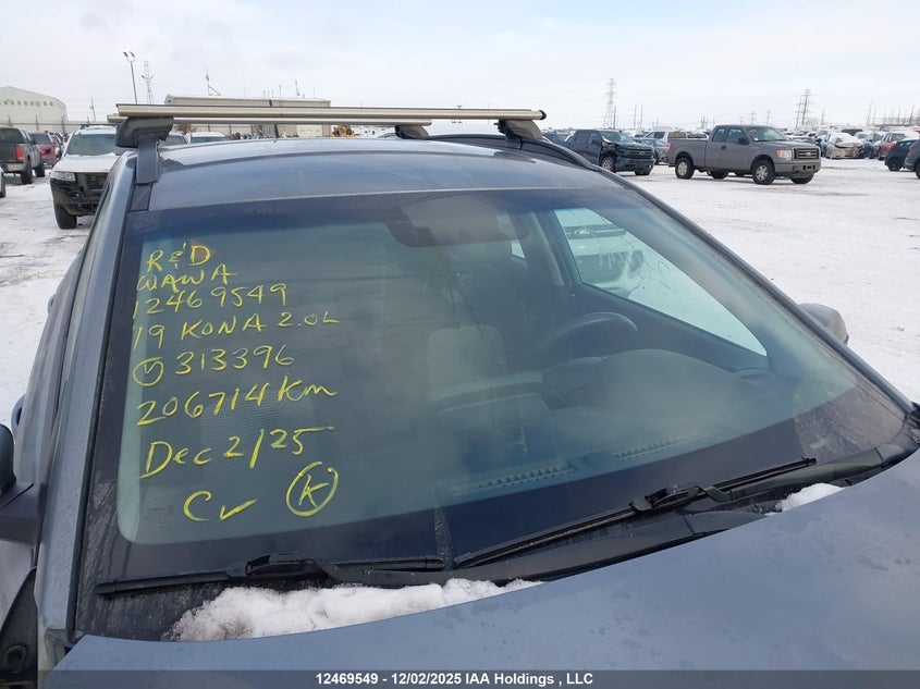 2019 Hyundai Kona 2.0L Preferred VIN: KM8K2CAAXKU313396 Lot: 12469549X