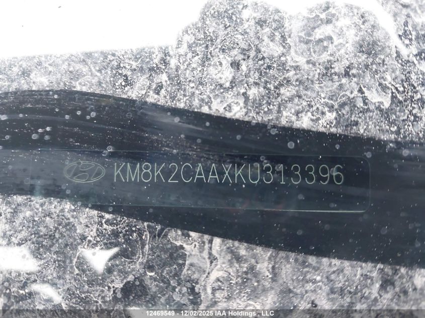 2019 Hyundai Kona 2.0L Preferred VIN: KM8K2CAAXKU313396 Lot: 12469549X