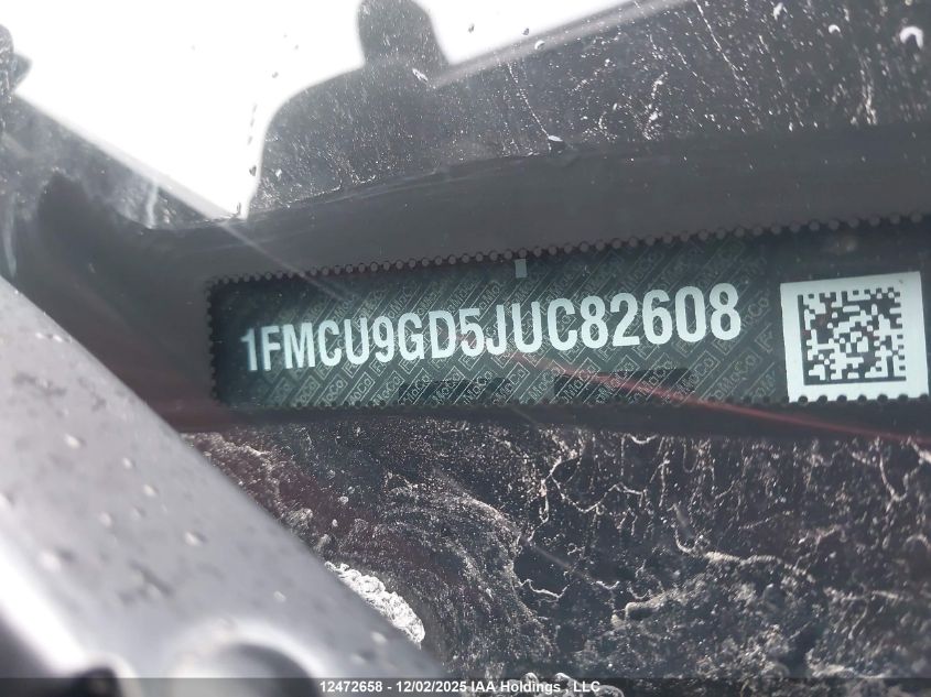 2018 Ford Escape Se VIN: 1FMCU9GD5JUC82608 Lot: 12472658X