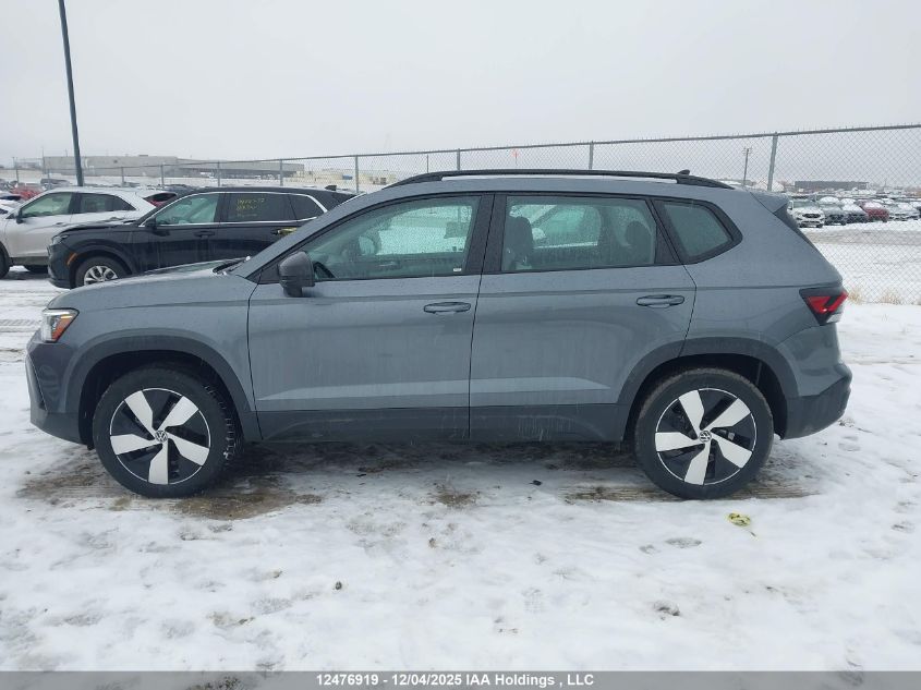 2025 Volkswagen Taos Trendline VIN: 3VV8C7B26SM028579 Lot: 12476919