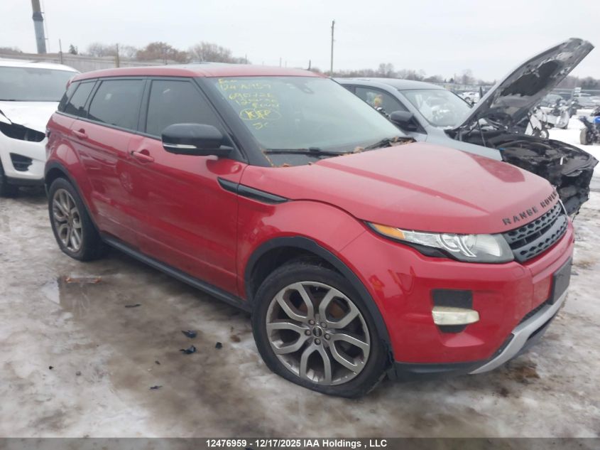 2012 Land Rover Range Rover Evoque Pure Plus VIN: SALVT2BG6CH690726 Lot: 12476959