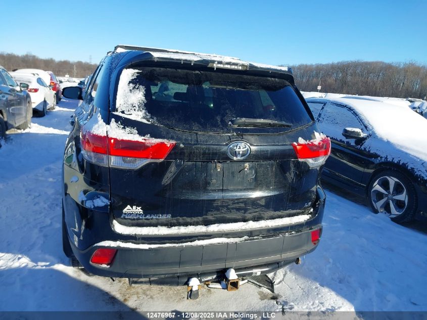 2017 Toyota Highlander Le/Le Plus VIN: 5TDZZRFH9HS223631 Lot: 12476967