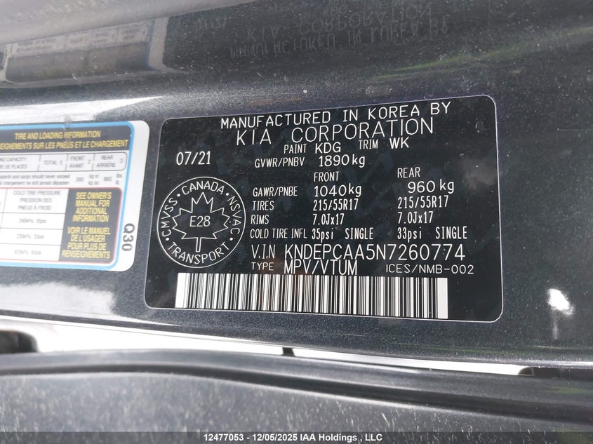 KNDEPCAA5N7260774 2022 KIA SELTOS photo no. 19