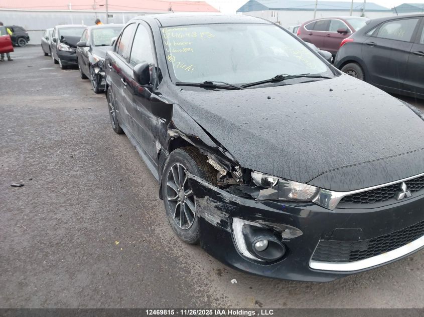 2016 Mitsubishi Lancer Es/Gts/Se Ltd VIN: JA32V2FW4GU600894 Lot: 12469815X