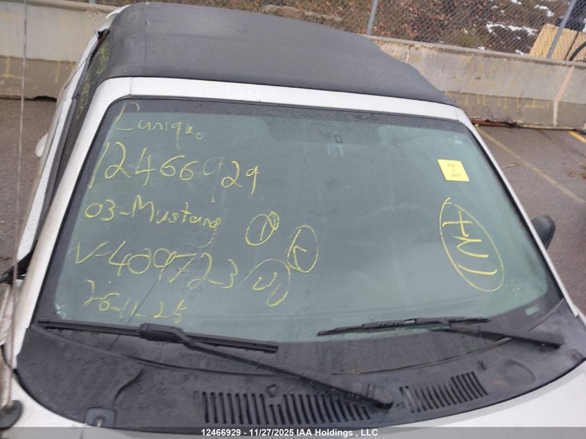 2003 Ford Mustang Gt VIN: 1FAFP45X93F409723 Lot: 12466929X